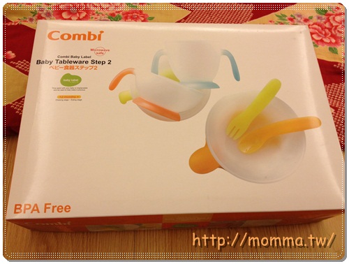 [開箱]學習餐具推薦-台灣康貝combi餐具組合
