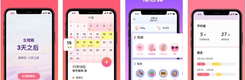 小月曆 – 女性日記,避孕,安全期計算,備孕助手 管理生理期app